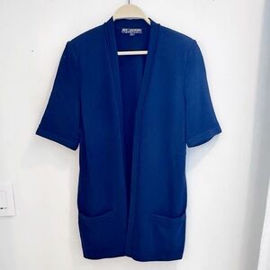 EUC St John Basics Navy blue structured long Cardigan small
